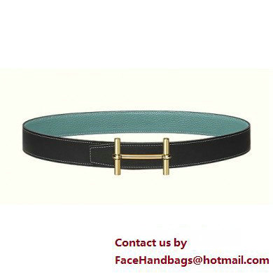 Hermes H d'Ancre belt buckle & Reversible leather strap 32 mm 05 2023